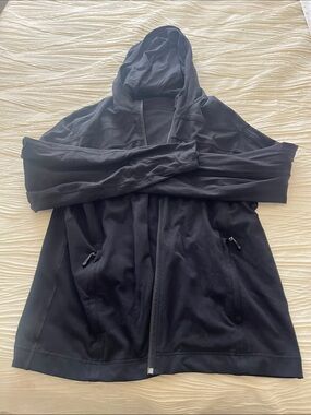 lululemon athletica Black Hooded Full-Zip Jacket
